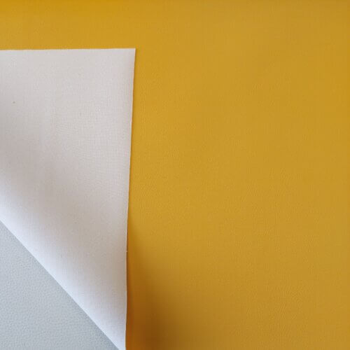 Artificial leather for "Yacht" - Yellow, 1,0mm - Image 4