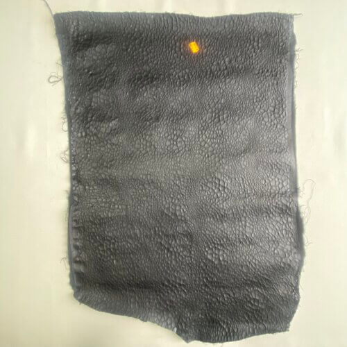 Haberdashery/clothing leather - black, small textured, soft, strech, 0,7-0,9,mm - Image 2