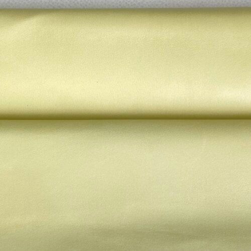 Haberdashery/clothing leather - light yellow, plain, soft, 1,0mm - Image 4