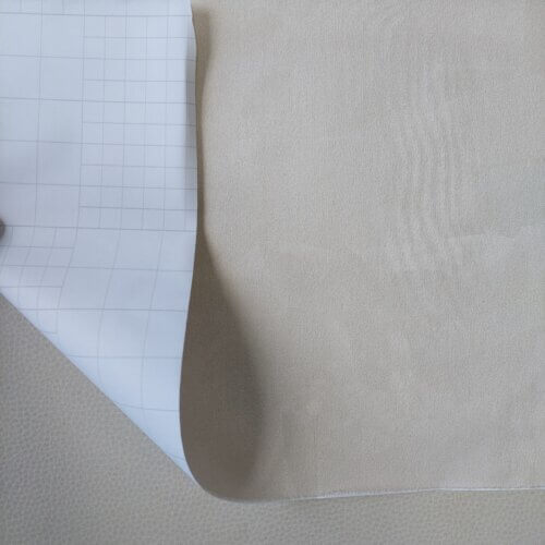 Self adhesive "Alcantara" imitation material, Light beige, 0,3mm - Image 3