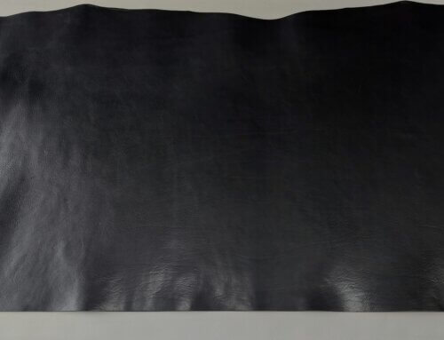Vegetable tanned leather for belt – black, mid-soft, 3,0-3,2mm - Image 4