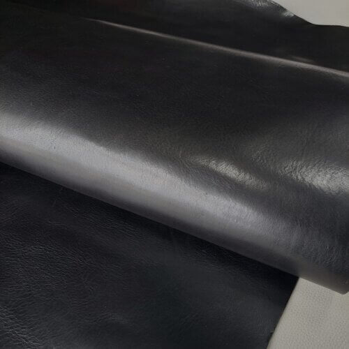 Vegetable tanned leather for belt – black, mid-soft, 3,0-3,2mm - Image 2