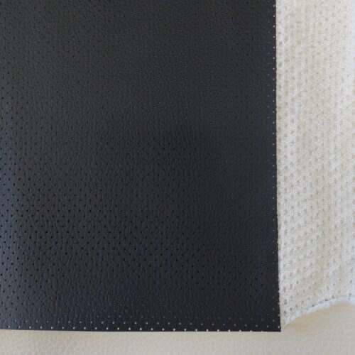 Perforated automotive artificial leather MK3 – Black, 1,2mm - Image 4