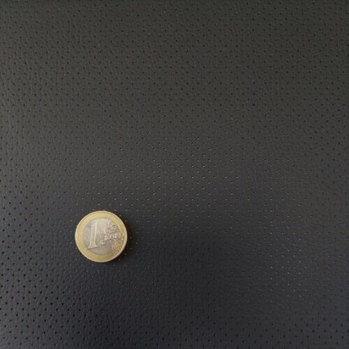 Perforated automotive artificial leather MK3 – Black, 1,2mm - Image 2