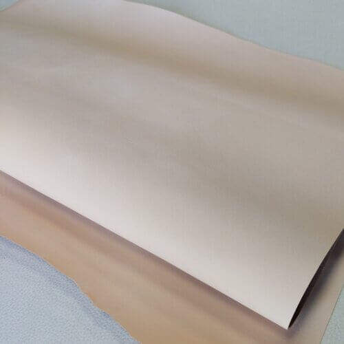Vegetable tanned leather - natural color, medium soft, 1,2-1,4mm, small defects! - Image 4