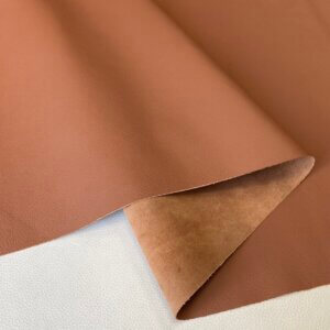 Automotive leather - very high quality, intense brown, textured, 1,2-1,4mm