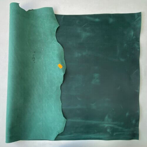 Haberdashery leather – „Crazy Horse”, intense green, medium rigid, 1,8-2,0mm - Image 3