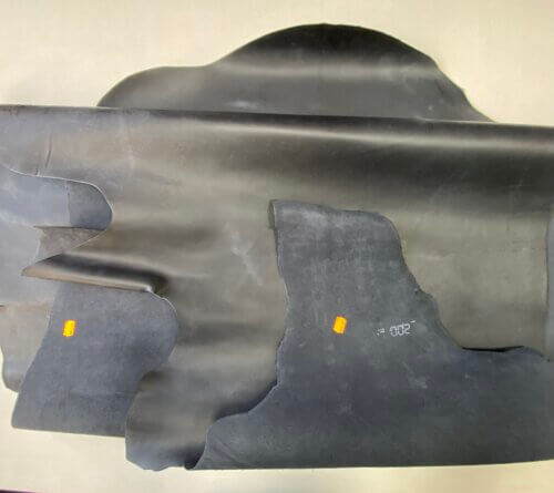 Haberdashery leather – „Crazy Horse”, dark gray/anthracite, soft, 1,8mm - Image 3