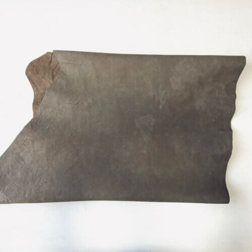 Haberdashery/shoes leather - brown, aged effect, medium soft, 1,4-1,6mm - Image 2
