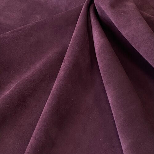 Galanterinė oda "Opera" - Violetinė, zomšas, minkšta, 1,5mm, 103x90cm - Image 4