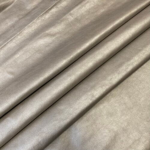 Haberdashery leather – gold color, thin, soft, 0,4-0,5mm - Image 4