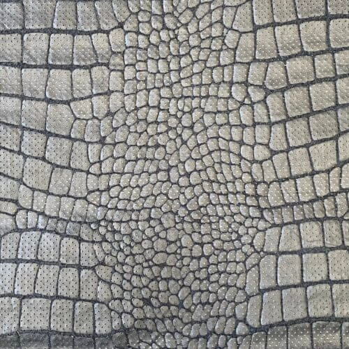 Haberdashery leather – decorated, crocodile imitation, perforated, soft, 40dm2, 0,4-0,5mm - Image 3