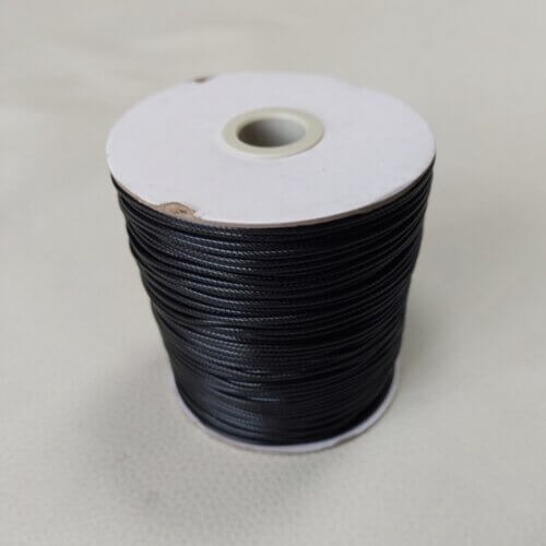 Waxed thread – Black, 1,5mm, 180m - Image 2