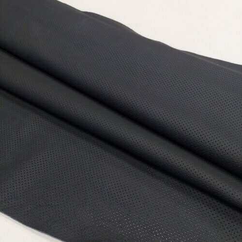 Automotive perforated leather "BMW"- black with texture (Beluga), perforated MK3, 1,2-1,4mm - Image 2