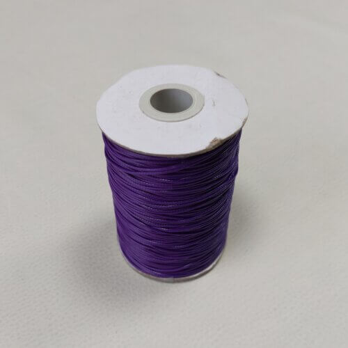 Vaškiniai siūlai/virvelė - Violetinė, 1mm, 182m - Image 3