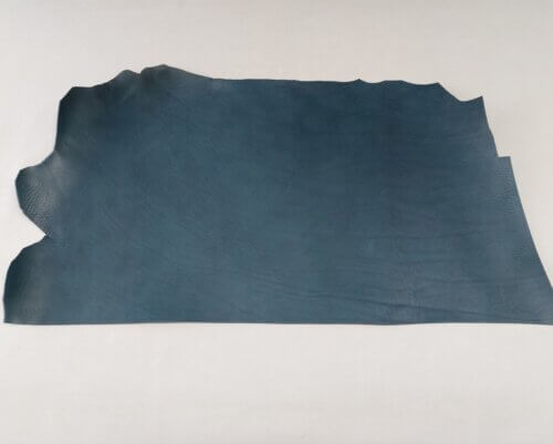 Vegetable tanned leather for belt – Blue, soft, 3,6-3,8mm - Image 4