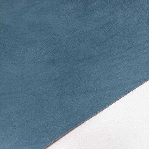Vegetable tanned leather for belt – Blue, soft, 3,6-3,8mm - Image 3
