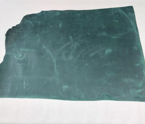 Haberdashery leather – „Crazy Horse”, intense green, medium rigid, 1,8mm - Image 4
