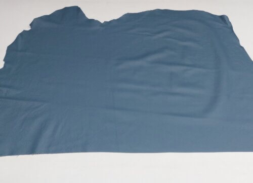 Haberdashery/upholstery leather – blue, textured, soft, 1,6mm - Image 4