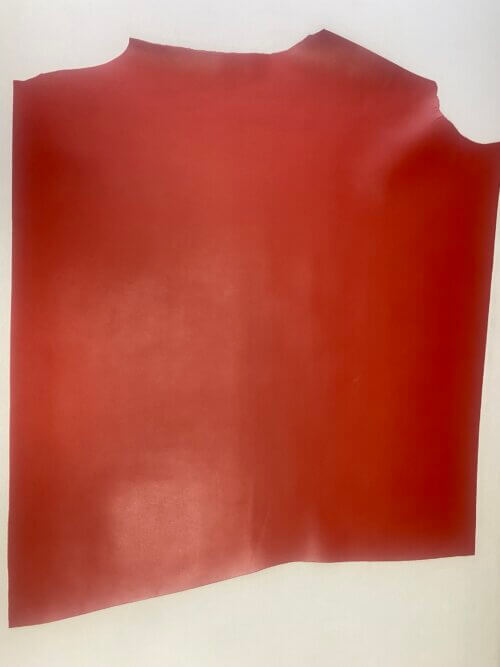 Haberdashery/shoes leather - red, soft, plain, 1,5mm - Image 2