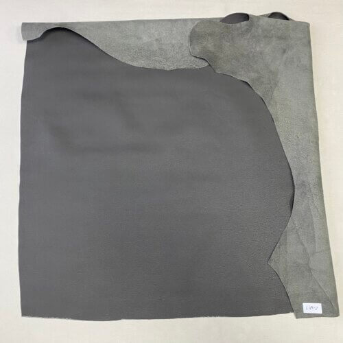 Haberdashery/shoes leather - dark grey, soft, small textured, 1,5mm - Image 2