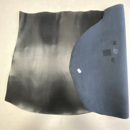 Automotive leather – natural, “Carbon X” imitation, 1,4mm, 97x63cm - Image 2
