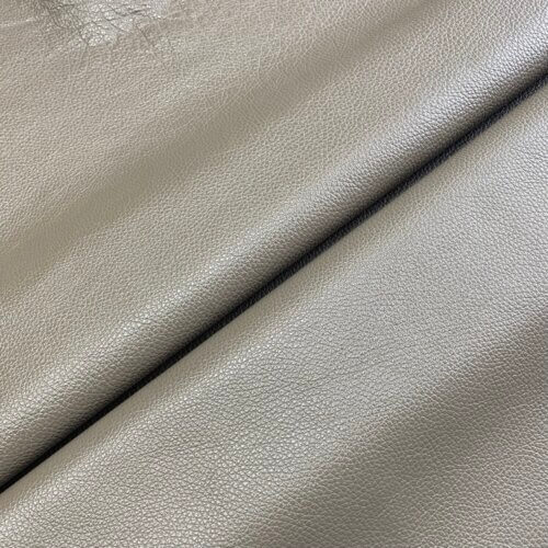 Haberdashery leather - capuccino color, soft, textured, 1,6mm - Image 3