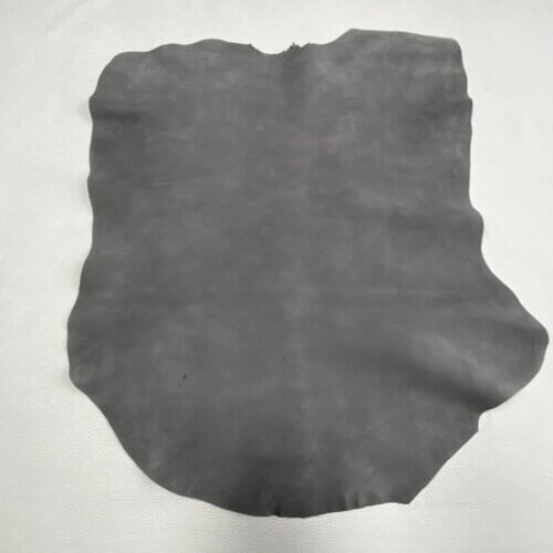 Haberdashery leather - velour, light grey, high quality, 36-39dm2, 1,1mm - Image 2