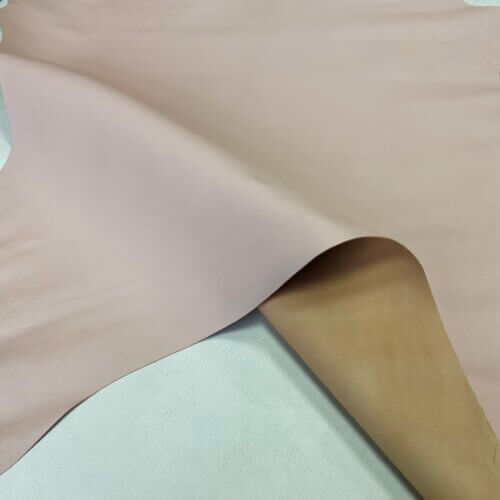 Haberdashery/clothes leather -light pink, soft, not shiny, 0,8mm - Image 4