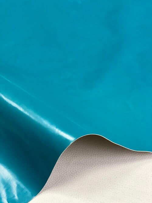 Haberdashery/clothes leather -electric color, medium soft, shiny, plain, 0,6mm - Image 3