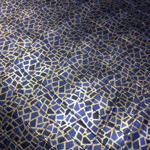 Haberdashery leather - gold texture, soft, decorated,1mm - Image 2