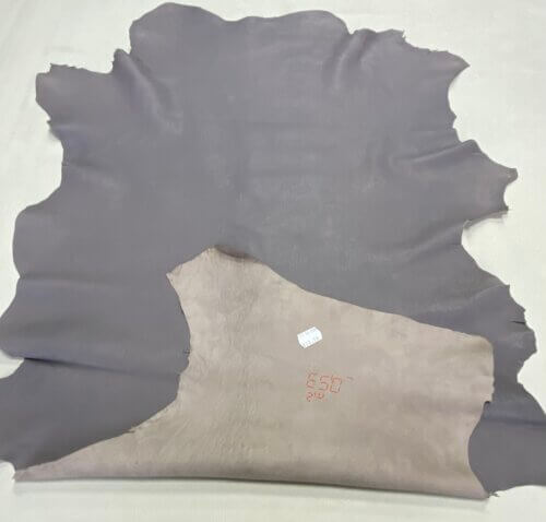 Haberdashery leather - dark gray, soft, 1mm, 53-57dm2 - Image 4