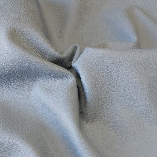 Haberdashery leather - light blue, big texture, soft, 1,6mm - Image 3