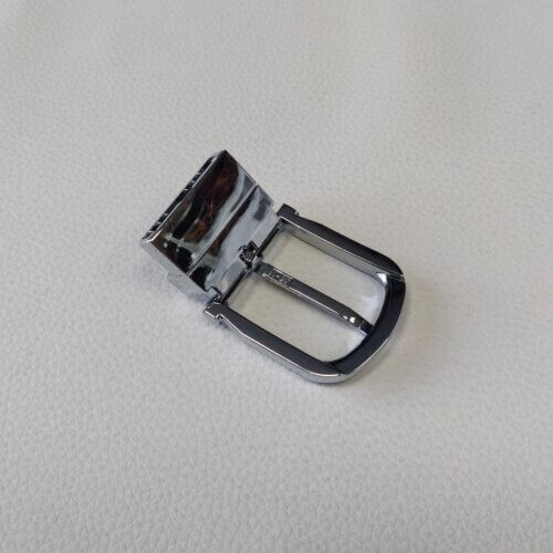Belt buckle - Italy, 35mm, nickel color, clamp - Image 3