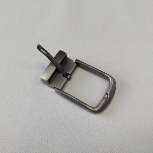 Belt buckle - Italy, 40mm, nickel color (Satin gun), clamp - Image 4
