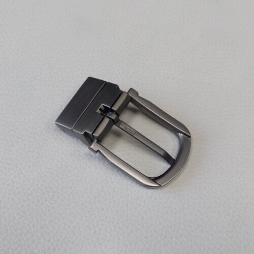 Belt buckle - Italy, 35mm, nickel color (Satin gun), clamp - Image 2