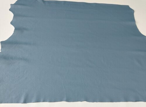 Haberdashery/upholstery leather – Blue, textured, soft, 1,5mm, 110x55cm - Image 4