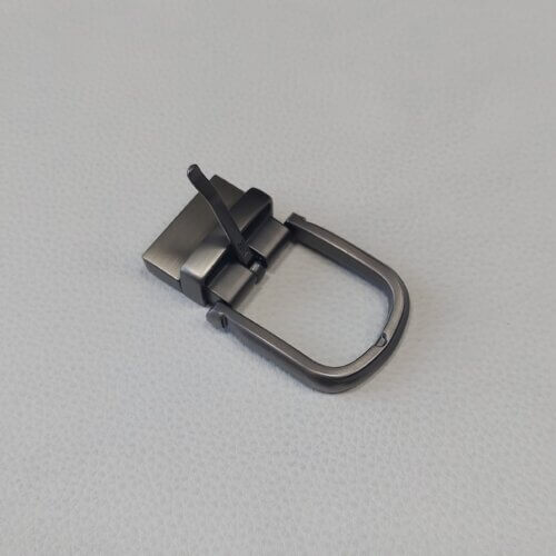 Belt buckle - Italy, 35mm, nickel color (Satin gun), clamp - Image 3
