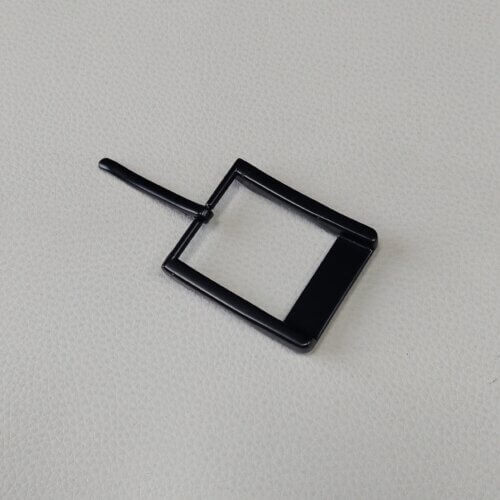 Belt buckle - Italy, 40mm, black, matt - Image 2