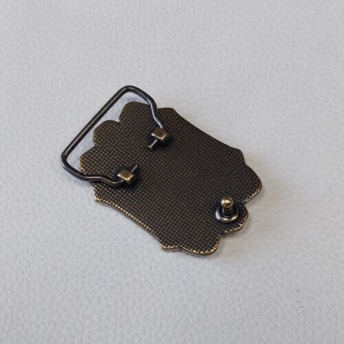 Belt buckle "Harley-Davidson" - Italy, 40mm, brass - Image 2