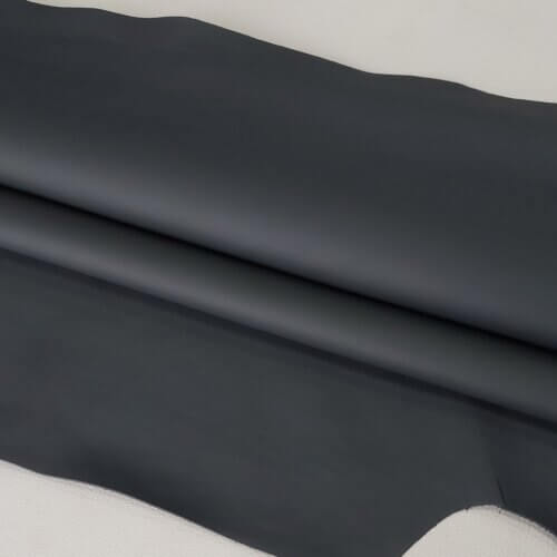 Automotive leather – Dark gray, medium soft, “Nappa”, plain, 1,4mm, 120x95cm - Image 2