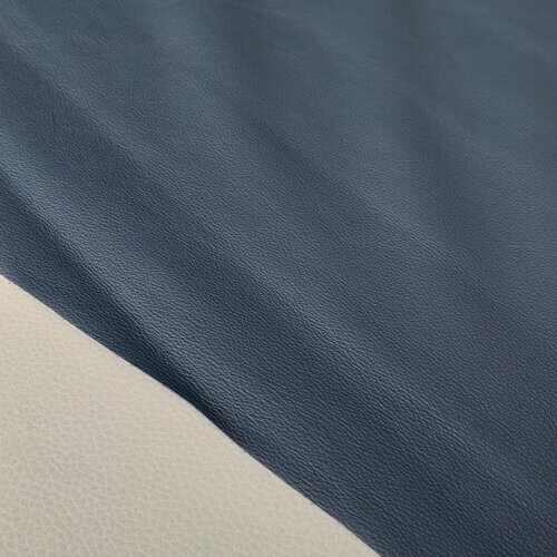 Haberdashery/upholstery leather – Dark blue, small texture, soft, 1,2mm, 150x100cm - Image 3