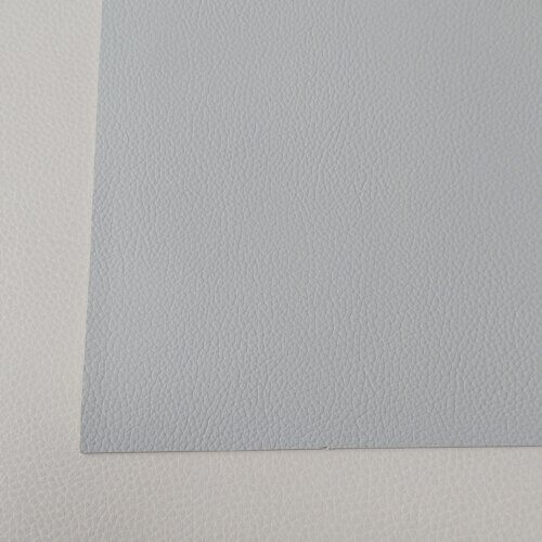 Automotive artificial leather "BMW" - Light gray/beige color wit texture, 1,2mm - Image 4