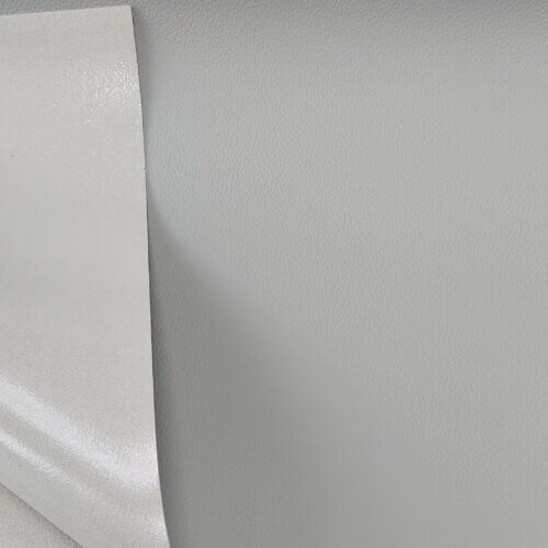Automotive artificial leather "BMW" - Light gray/beige color wit texture, 1,2mm - Image 3