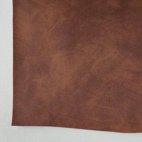 Artificial leather "Vintage" - Brown with shades, 1,1mm - Image 4