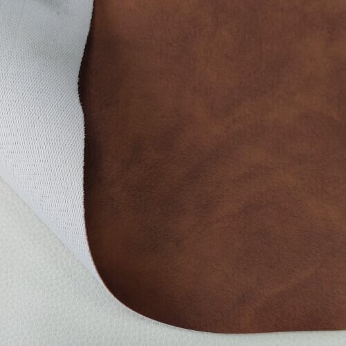 Artificial leather "Vintage" - Brown with shades, 1,1mm - Image 3