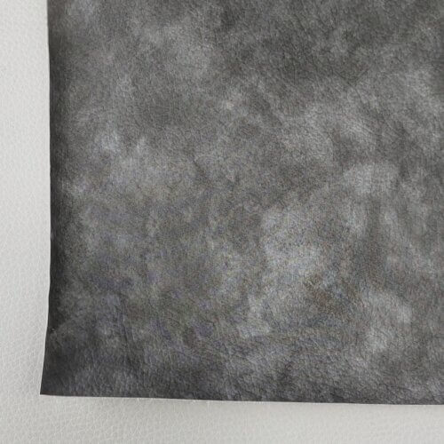 Artificial leather "Vintage" - Gray with shades, 1,1mm - Image 4