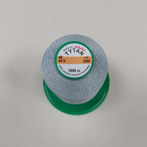 Thread “TYTAN 40” – Bluish gray, Col. 2650, 1000m - Image 3