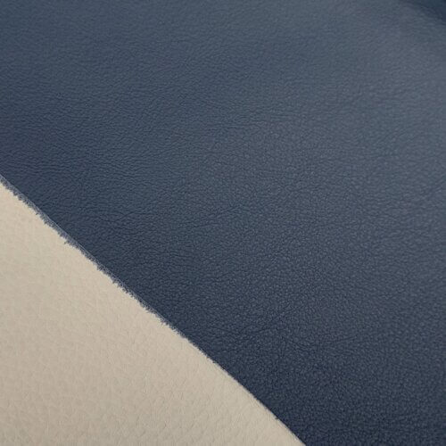 Haberdashery/upholstery leather – Blue, small texture, soft, 1,2mm, 130x110cm - Image 3