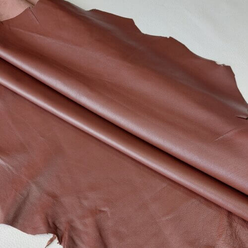 Haberdashery/clothing leather – Brown, soft, thin, 0,6-0,8mm - Image 2
